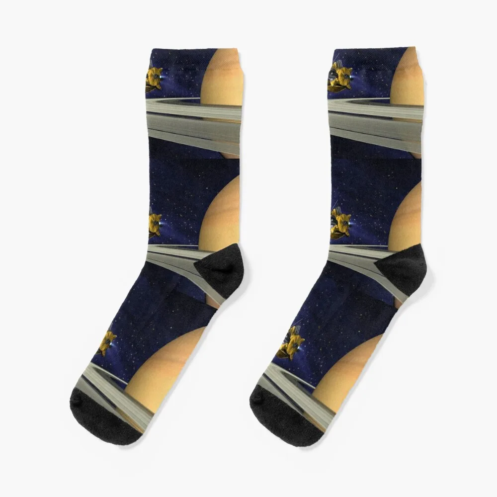 Mission To Saturn Cassini-Huygens Socks New In'S Socks Retro Socks Donna Uomo