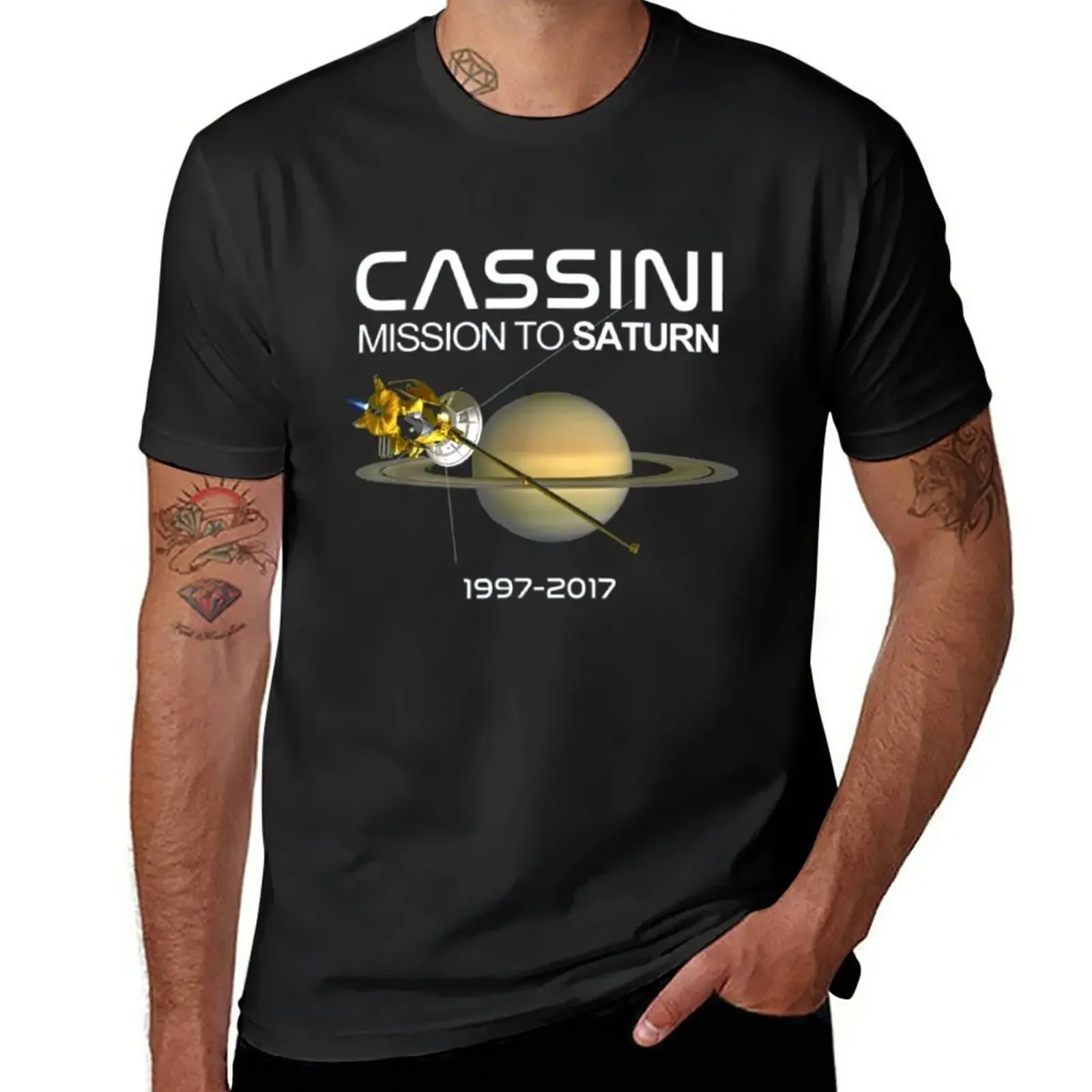 Cassini Mission To Saturn Space T-Shirt Animal Prinfor Boys Anime T-Shirt For Men Cotton