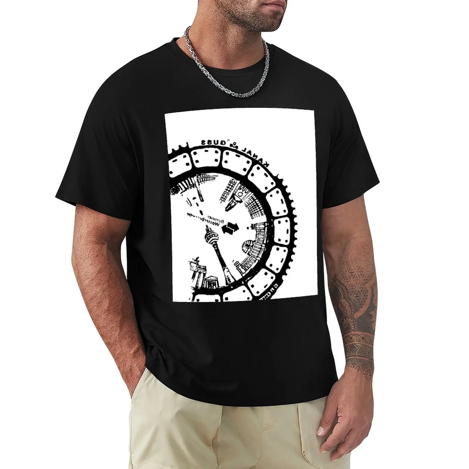 Stampa Chiusino: Germania Berlino Mitte, Brandenburggate, Fernsehturm, Geda?Chtniskirche T-Shirt