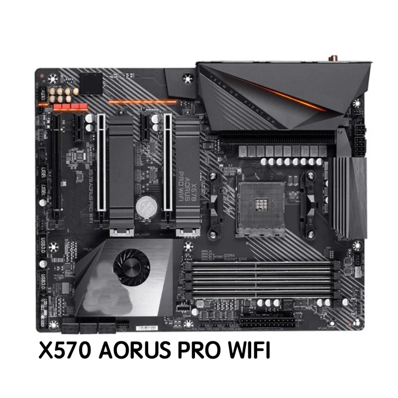 Per Gigabyte X570 Aorus Pro Scheda Madre Wifi Ddr4 Atx X570 Scheda Madre Testata Al 100% Ok Completamente Funzionante Spedizione Gratuita