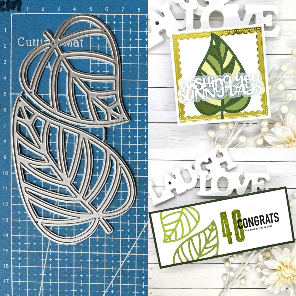 Lucky Goddess Metal Cutting Dies Large Leaf Fai Da Te Scrapbooking Album Fotografico Decorativo Goffratura Carta Artigianato