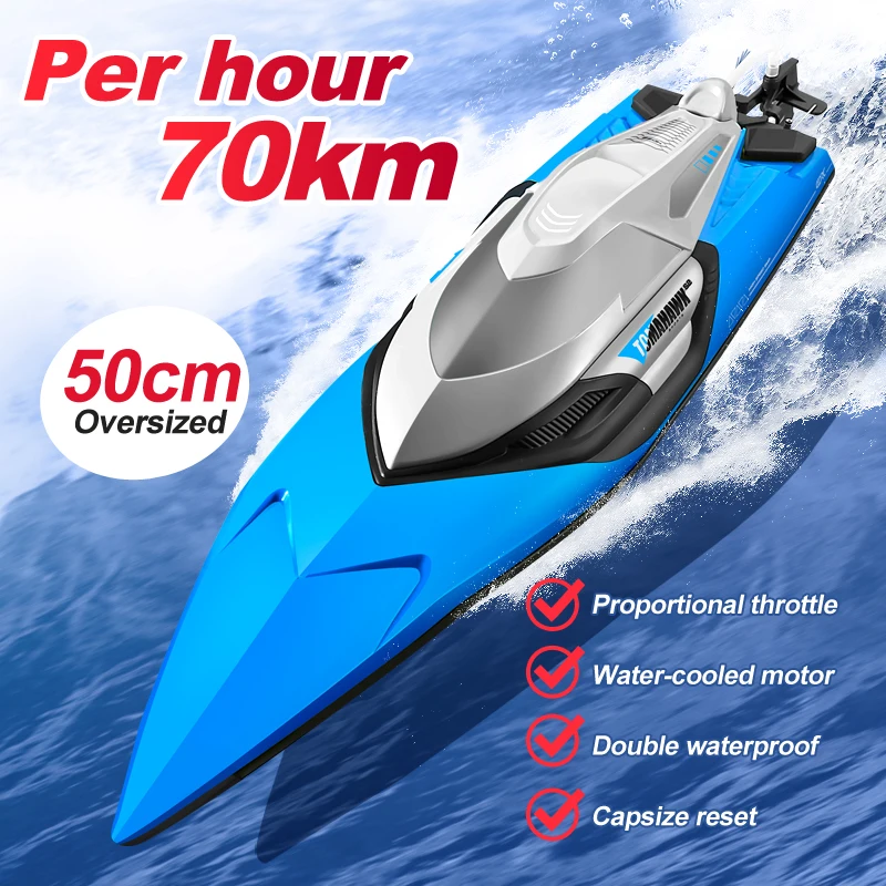 Qualità Nuova Barca Rc 25 Km/H Barca Ad Alta Velocità Rc Nave Acqua Velocità Barca Modello Per Bambini Giocattolo Per Lago, Piscina, Mare, Ragazzi