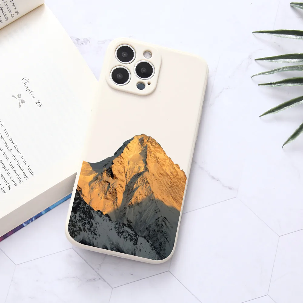 Snow Mountain New Nature Custodia Per Telefono Per Iphone 13 12 11 Pro Max X Xr Xs 7 8 Plus Se Mini Cover Morbida Per Iphone 13 Pro Max