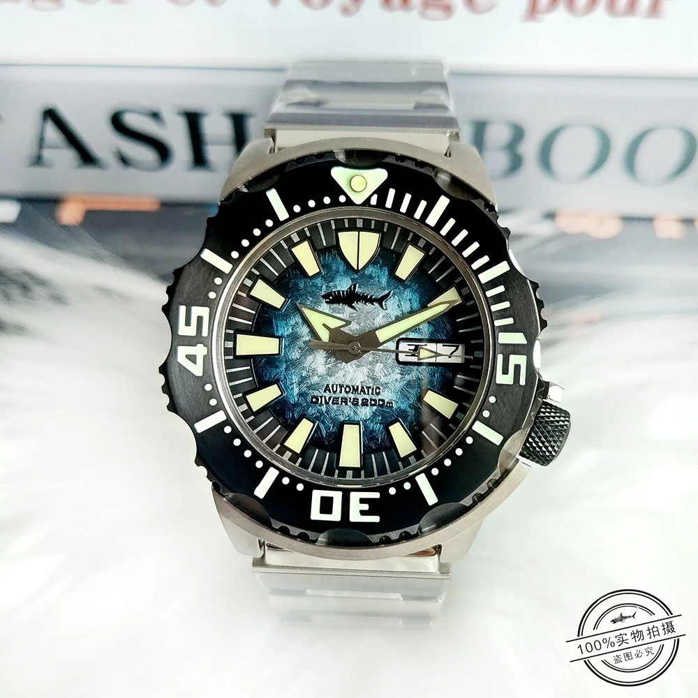 Heimdallr Watch Negozio Ufficiale Edizione Limitata Monster Intercolor Snowflake Pattern Super Cool Diving Watch Advanced Waterproof