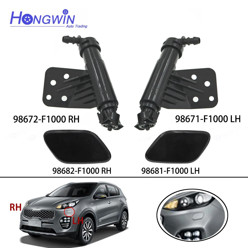 98671-F1000 98672-F1000 98682 F1000 98672 F1000 Per Kia Sportage Kx5 2016-2018 Gt-Line 2017 Tappo Coperchio Ugello Lavafari Anteriore