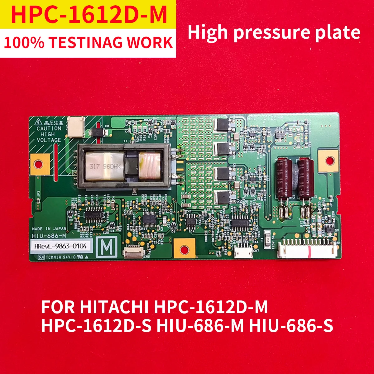 Lavoro Di Prova Originale Per Piastra Ad Alta Pressione Hitachi Hpc-1612D-M Hpc-1612D-S Hiu-686-M Hiu-686-S