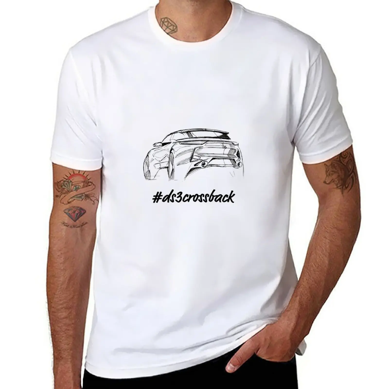 New Ds3 Crossback Sketch T-Shirt Tee Shirt Anime Clothes Maglietta Oversize Da Uomo