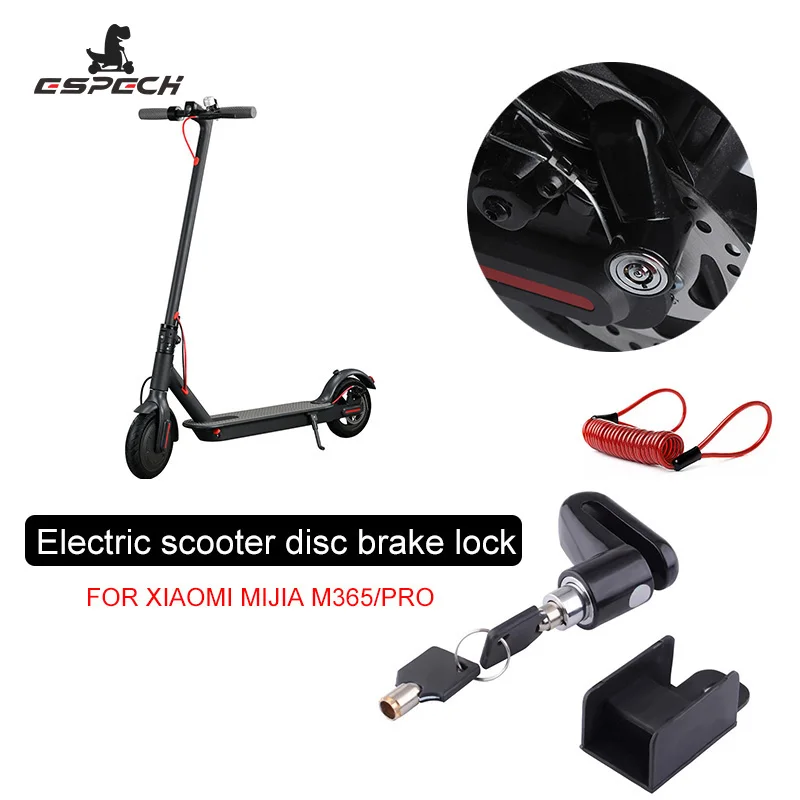 Espechportable Scooter Wheel Serratura Antifurto Per Xiaomi Mijia M365 Scooter Electric Pro Bicicletta Skateboard Freni A Disco Lock