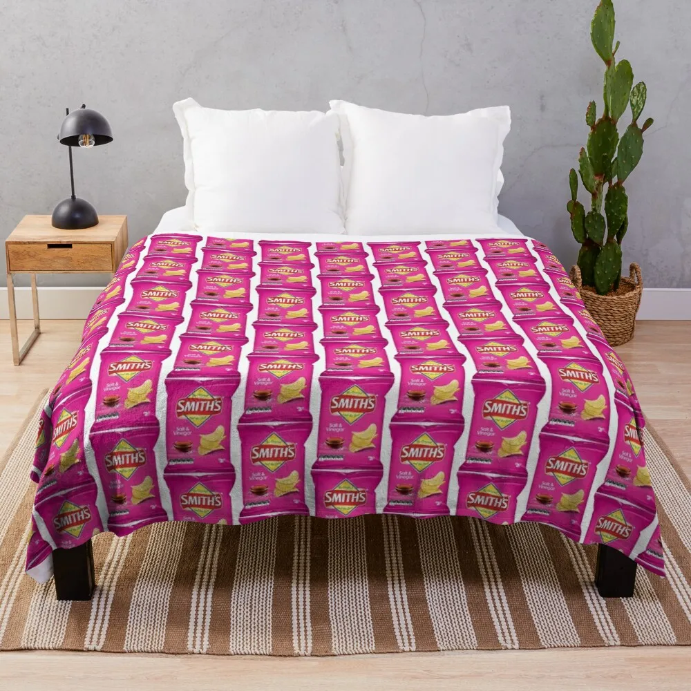 Smiths Chips-Coperta Da Tiro Al Sale E All'Aceto Elementi Essenziali Per La Stanza Del Dormitorio Regalo Personalizzato Thermal Di Lusso Per Coperte D