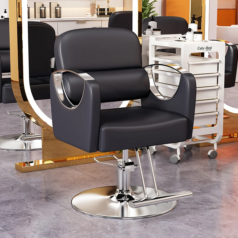 Beauty Lifting Barber Chair Facial Rotating Parrucchiere Barber Chair Manicure Special Perm Silla De Barero Spa Furniture