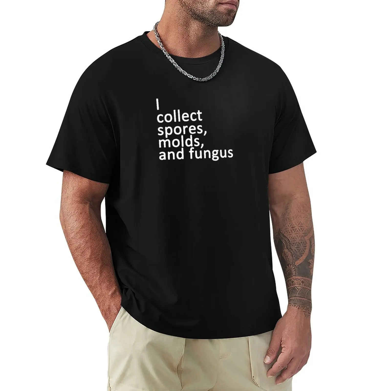 I Collect Spore, Stampi E Funghi T-Shirt Vintage Top Ragazzi Animal Print Abbigliamento Uomo