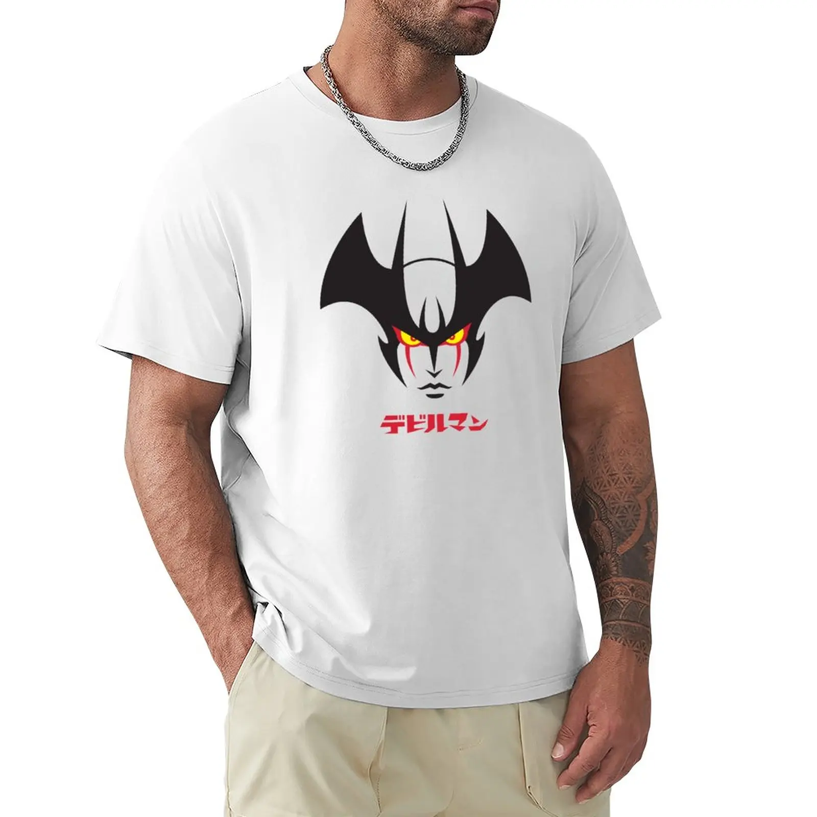 Devilman T-Shirt Manica Corta Blondie T Shirt Mens Graphic T-Shirt Anime