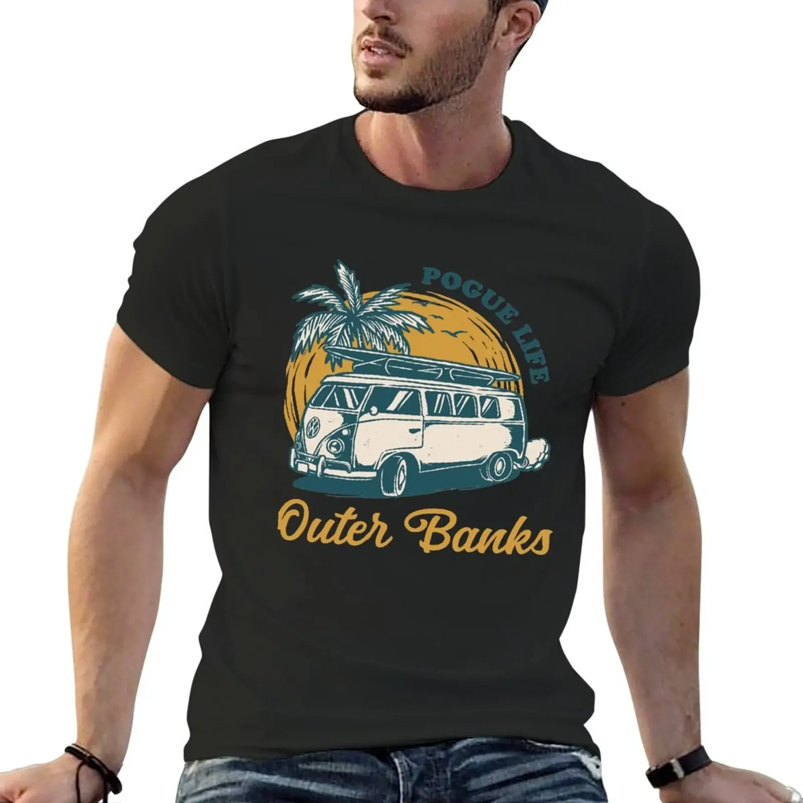 Outer Bank Pogue Lifes T-Shirt Animal Prinfor Boys Anime Plus Sizes Short Sleeve Tee Men