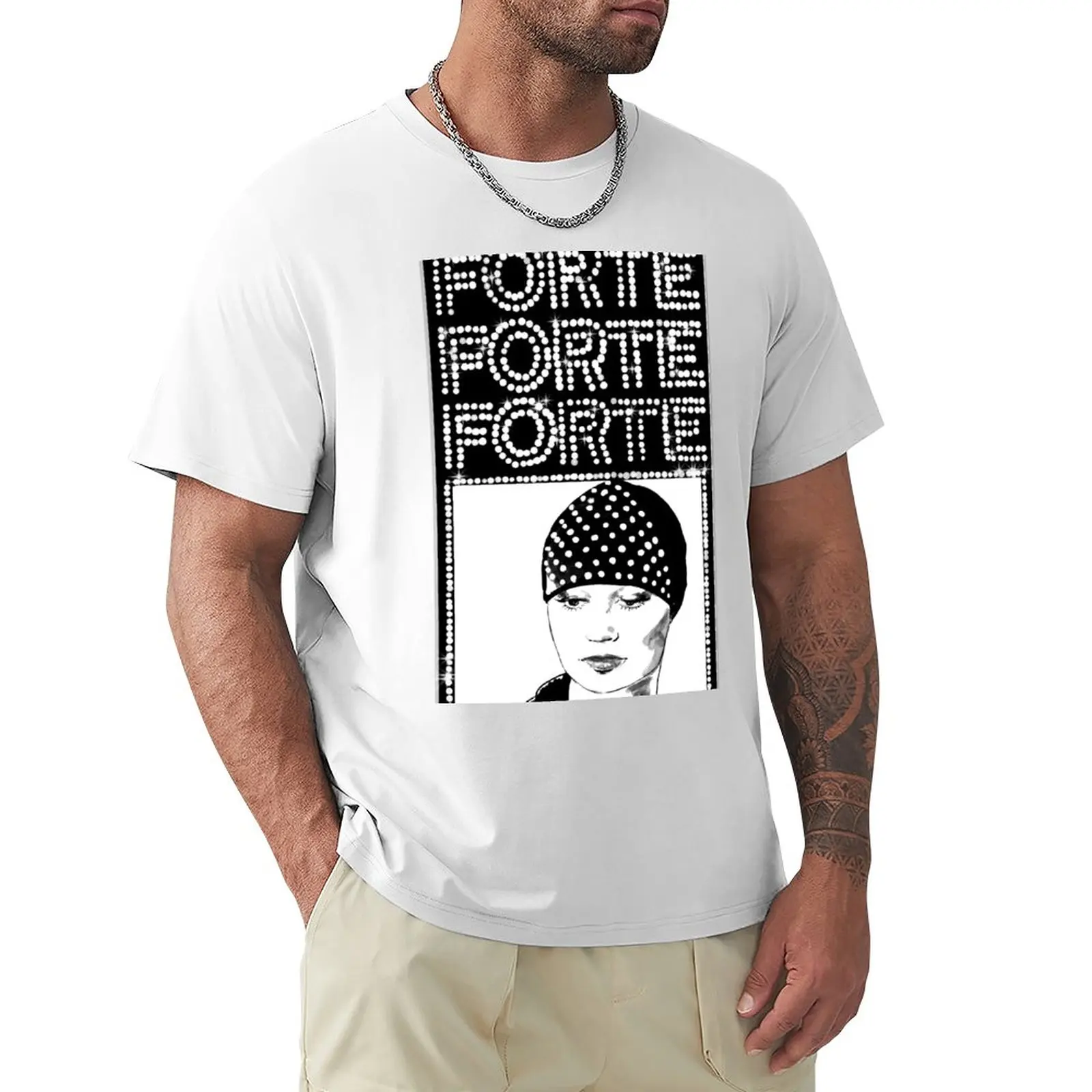 Raffella Carrà, Forte Forte Forte! T-Shirt Hippie Vestiti Estetici Uomo Magliette Grafiche