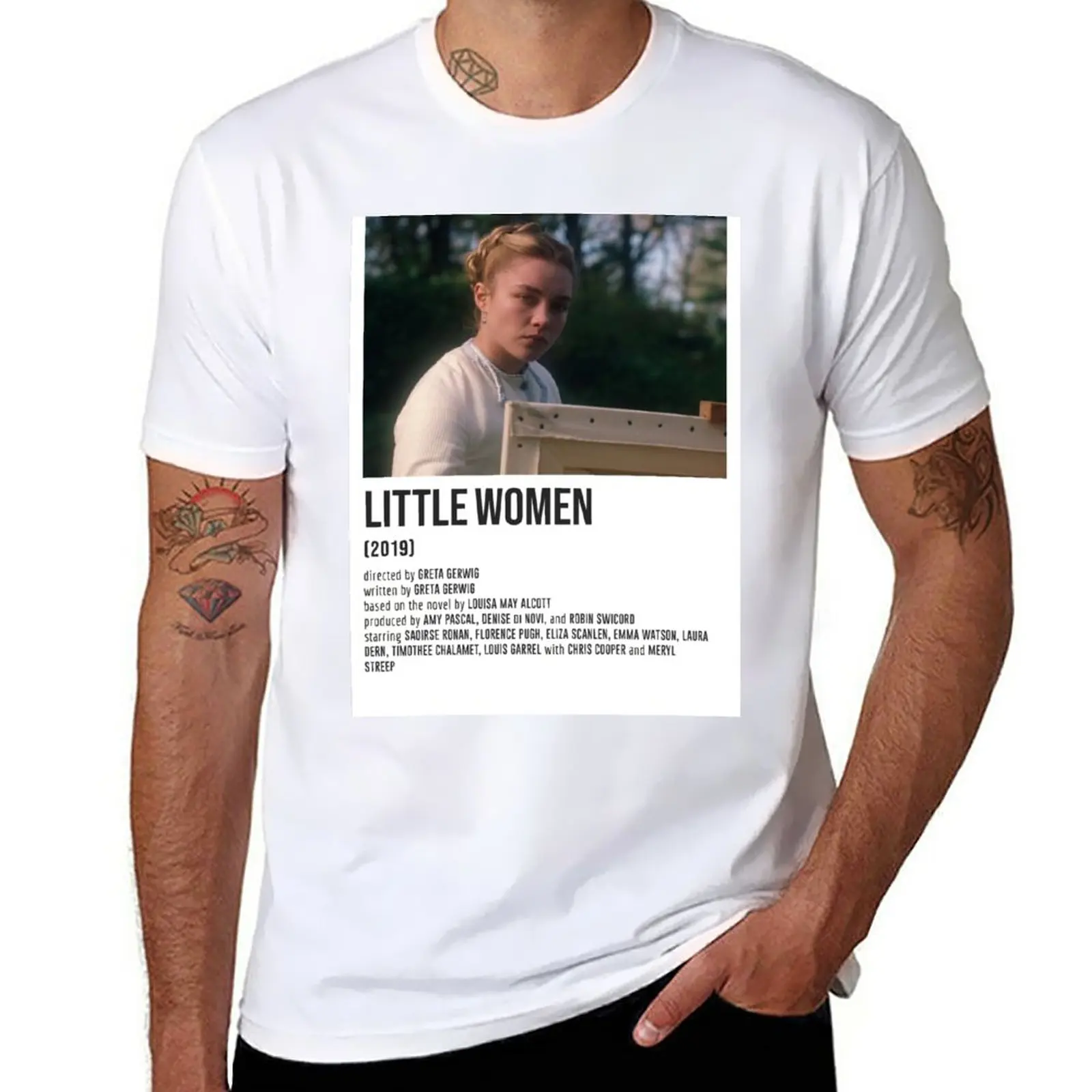 New Little Women Amy Paints Poster T-Shirt Ragazzi Animal Print Shirt Maglietta Personalizzata Vestiti Anime Magliette Bianche Da Uomo