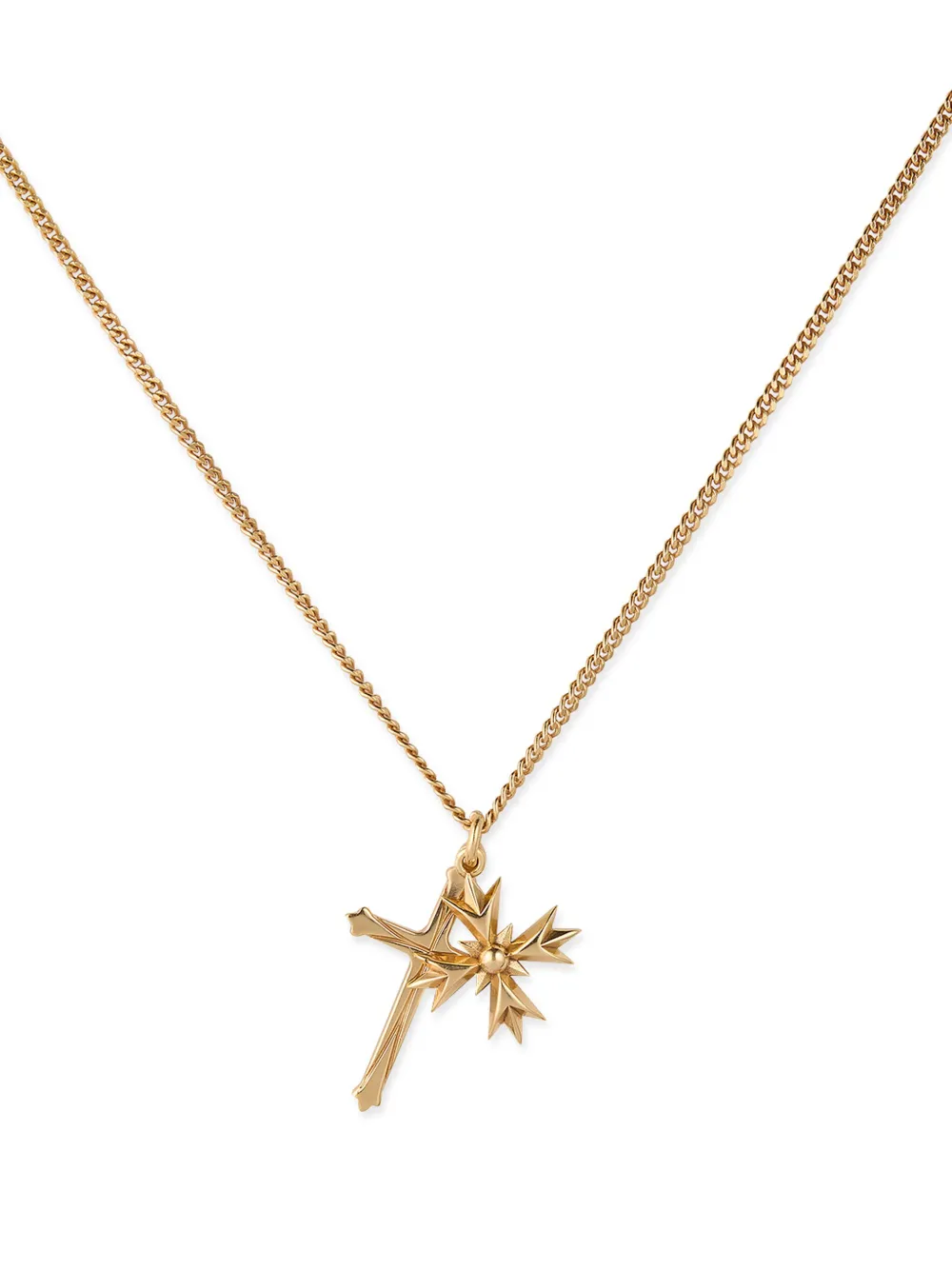 Emanuele Bicocchi crest and cross necklace - Oro