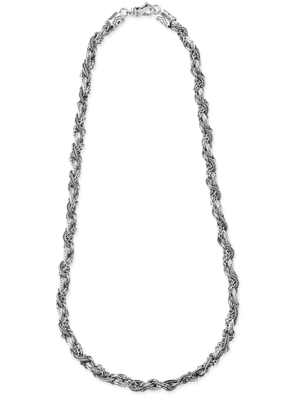 Emanuele Bicocchi round braid necklace - Argento