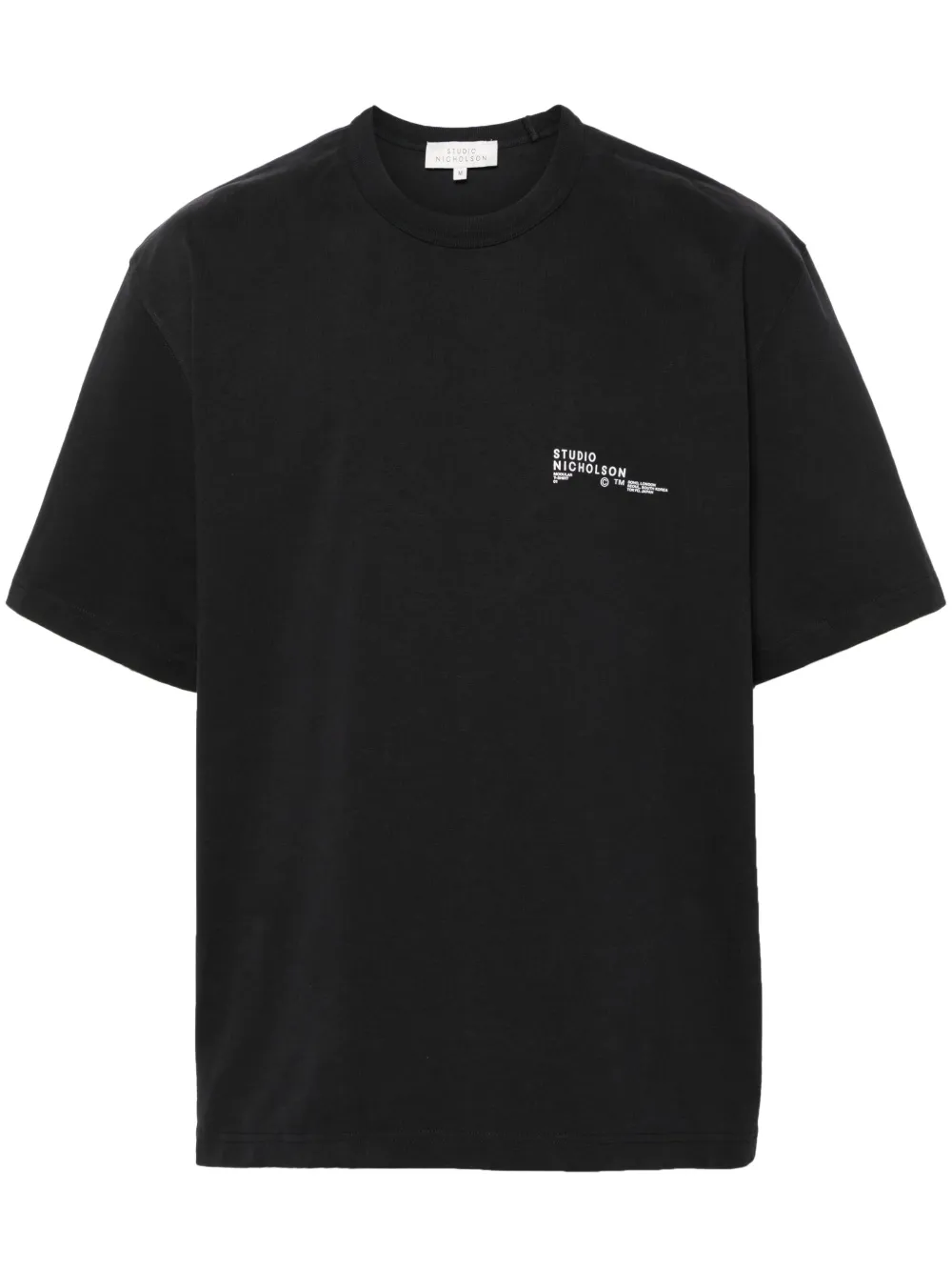 Studio Nicholson logo-print cotton T-shirt - Blu