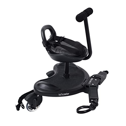 Olmitos Black Scooter And Seat - Universale E Adattabile A Tutte Le Sedie - Facile Da Montare - Con Opzione Sedile - Include Cuscino Imbottito E Super