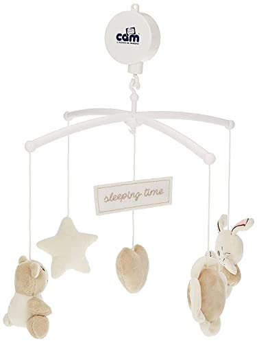 Cam Il Mondo Del Bambino - Art.928 - Giostrina Per Culla Cullami - Ideale Dalla Nascita - Bianco Beige