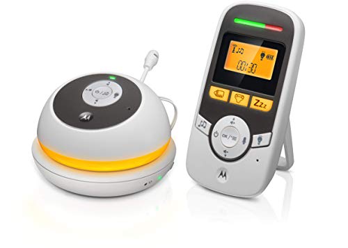 Motorola Nursery Mbp 169 - Monitor Audio Digitale Portatile Con Timer Per La Cura Del Bambino - Bianco