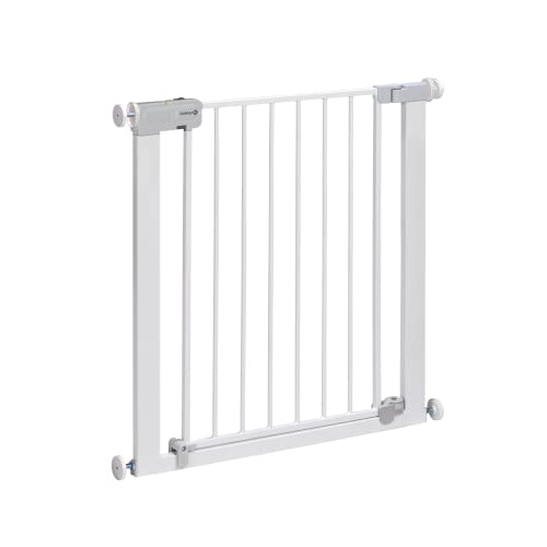 Safety 1St Auto Close Cancelletto Di Sicurezza Per Bambini Con Sistema Di Chiusura Automatica, Per Aperture 73-80 Cm Estensibile Fino A Max 136 Cm Con