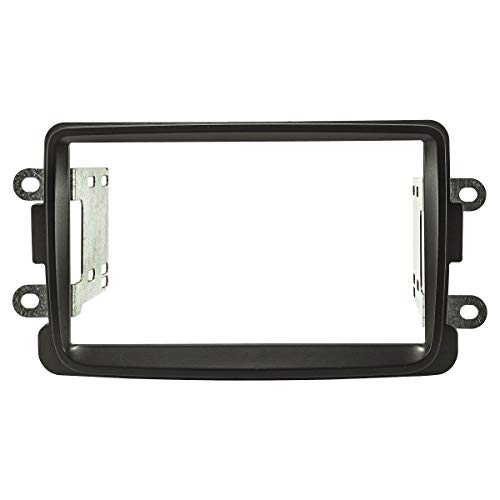 Tomzz Audio 2409-017 Cornice Radio Doppio Din Compatibile Con Dacia Lodgy Dokker Duster Sandero Dal 2012 Renault Captur Dal 2013 Nero