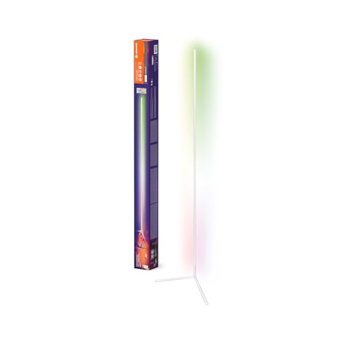Ledvance Smart+ Wifi Piantana Led Angolare, 200Cm, Bianca, 20W, 1710Lm, Luce Bianca E Colorata Regolabile, Dimmerabile, Funzione Ritmo Musicale, Lunga