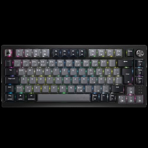 Corsair Gaming K65 Plus Wireless 75% Rgb Gaming Tastatur, Mlx Red - Schwarz, Grau