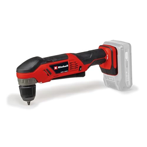 Einhell Trapano Angolare A Batteria Te-Ad 18 Li-Solo Power X-Change (18 V, 45 Nm, Mandrino A Serraggio Rapido Da 10 Mm, Luce Led, Attacco Batteria Gir