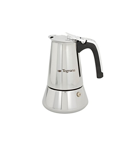 Tognana Riflex Caffettiera Moka Acciaio Inossidabile, 2 Tazze