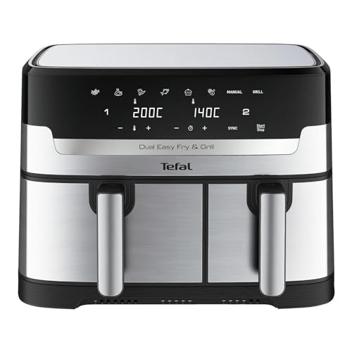Tefal Ey905D Easy Fry&Grill - Friggitrice Ad Aria Calda, 8,3 L, 2700 W, Funzione Grill