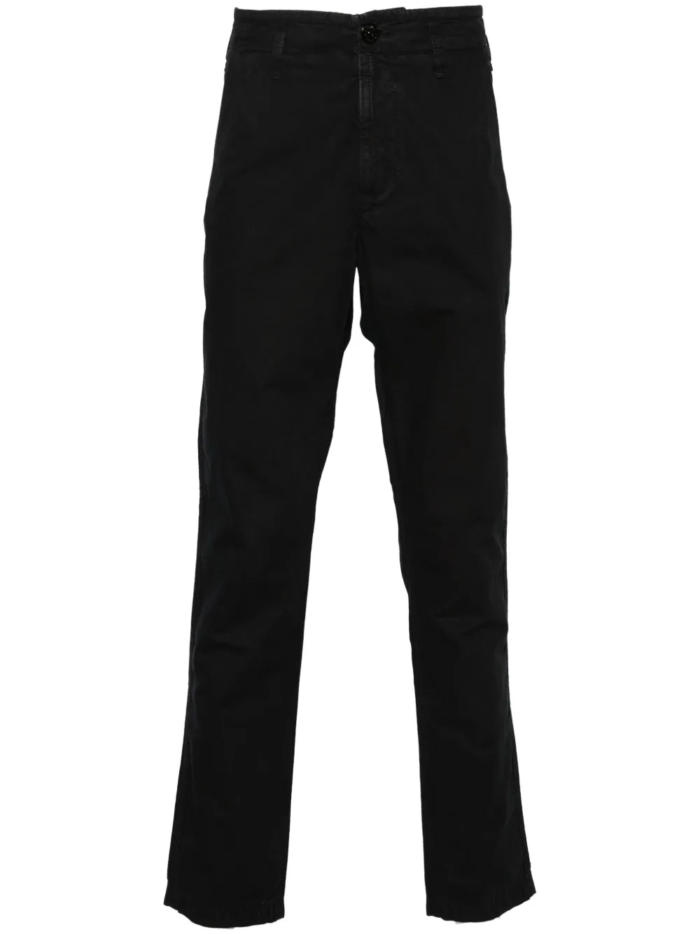 Stone Island logo-patch chinos - Blu
