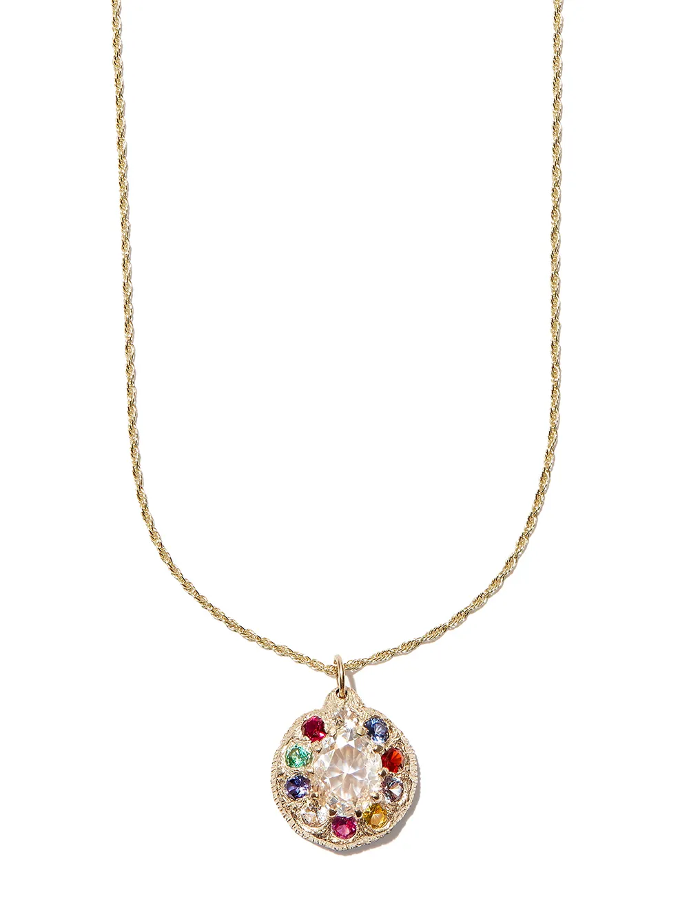 Bleue Burnham Collana in oro giallo 9kt con zaffiri