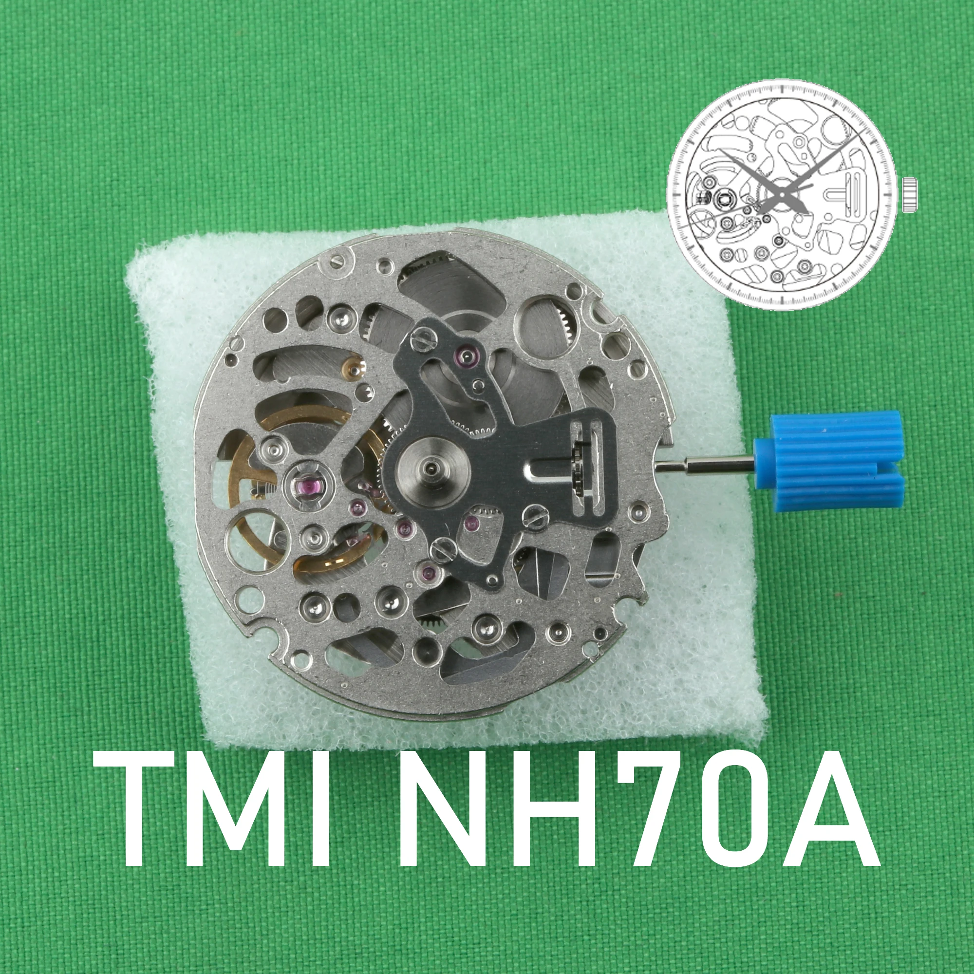 Giappone Genuino Nh70 Movimento Meccanico Automatico Nh70A Movimento Tmi Movimento Seiko Mods Sostituzione Meccanica Automatica Nh70A