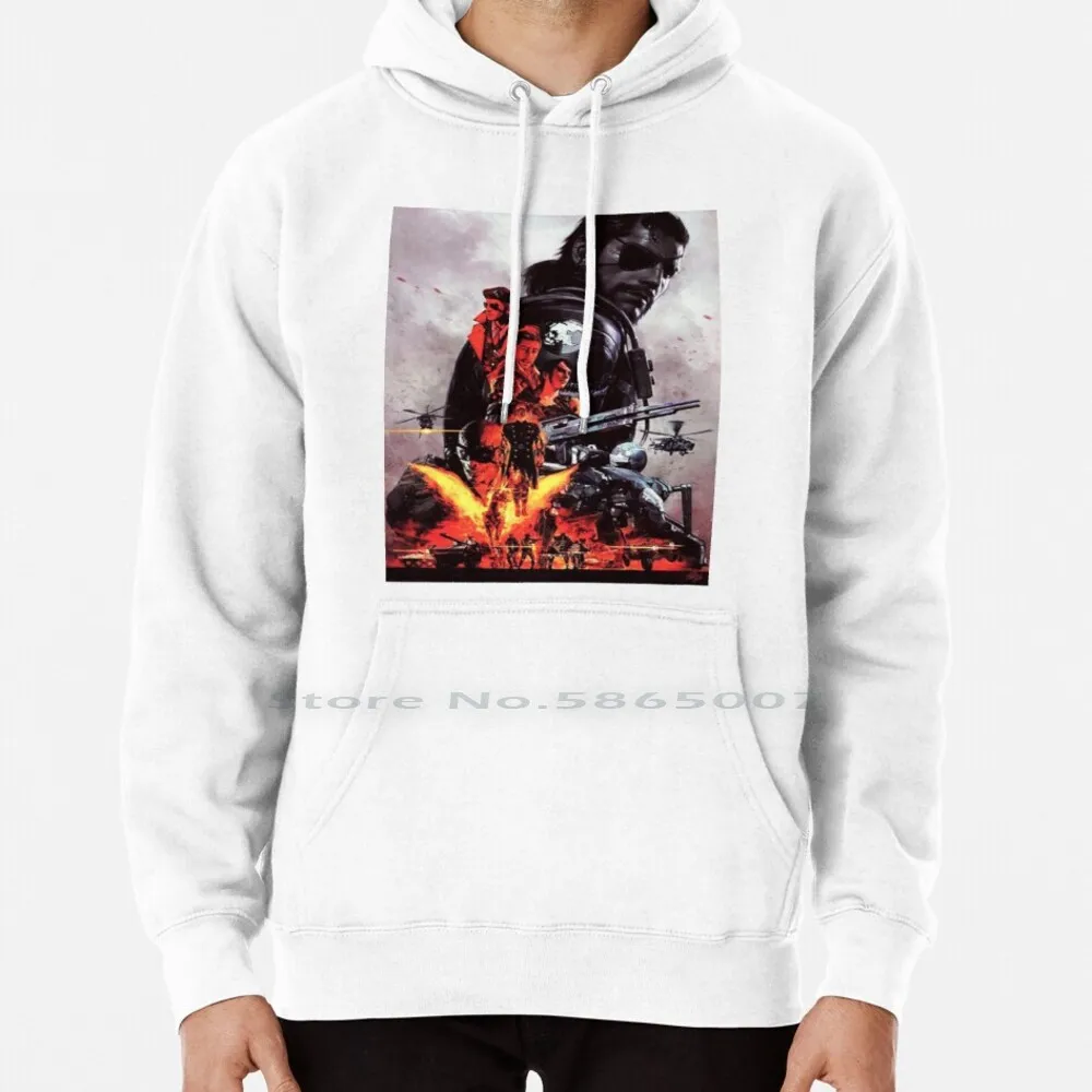 Metal Gear Solid V The Phantom Pain Felpa Con Cappuccio Maglione 6Xl Cotton Big Metal Gear Solid Quiet Women Teenage Pullover Di Grandi Dimensioni