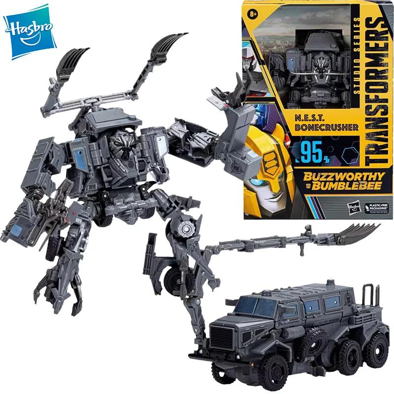 Y Transformers Studio Series 95 Bb Buzzworthy Bumblebee Voyager Nest Bonecrusher Robot Anime Figure Action Model Toys Gift