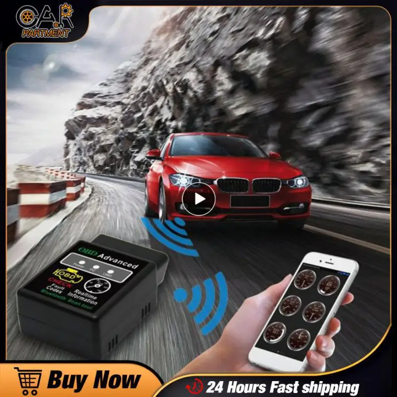 Scanner Hh Obd Elm327 V1.5 Bluetooth-Compatibile Per Pc Android Obdii Elm 327 1.5 Bt Adapter Code Reader Strumenti Diagnostici