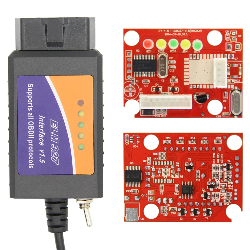 V1.5 Forscan Elm327 Scanner Hs-Can/Ms-Can Per Ford Open Hidden Function Forscan Elm327 Chip Muslimah Per Ford Car Tool