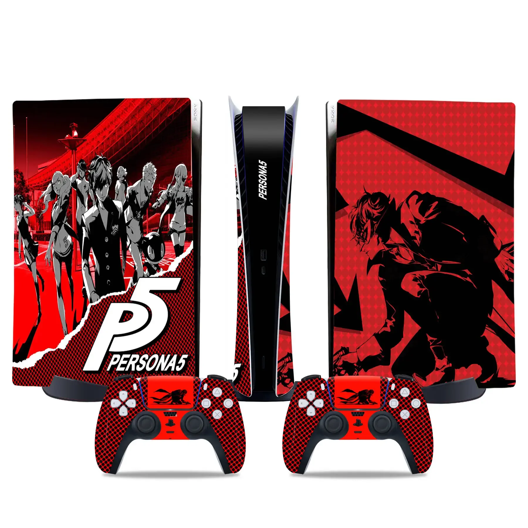 P5 Persona5 Ps5 Digital Edition Skin Sticker Decalcomania Cover Per Console Digitale Ps5 E 2 Controller Ps5 Skin Sticker