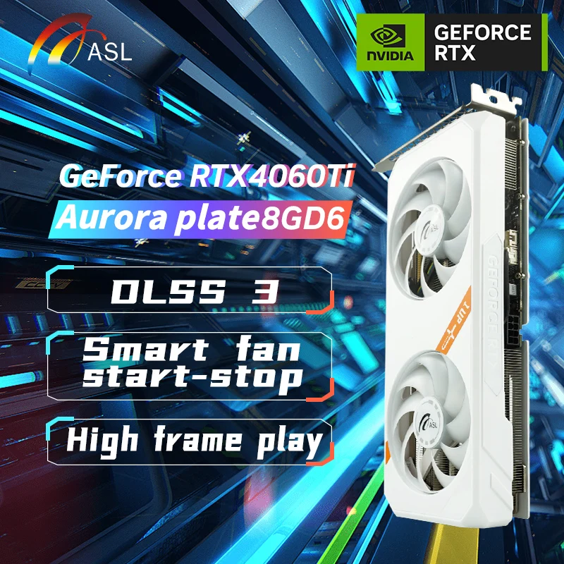 Scheda Video Asl Rtx 4060Ti 8G Gddr6 Geforce Rtx 4060Ti Scheda Video Nivida Scheda Grafica Da Gioco Pc Compter 8G 128Bit Schede Grafiche