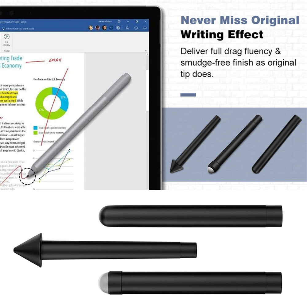Pen Tips Stilo Pen Tip Kit Di Ricambio Hb 2H H Per Microsoft Surface Pro 7 6 5 4 Book Studio Go