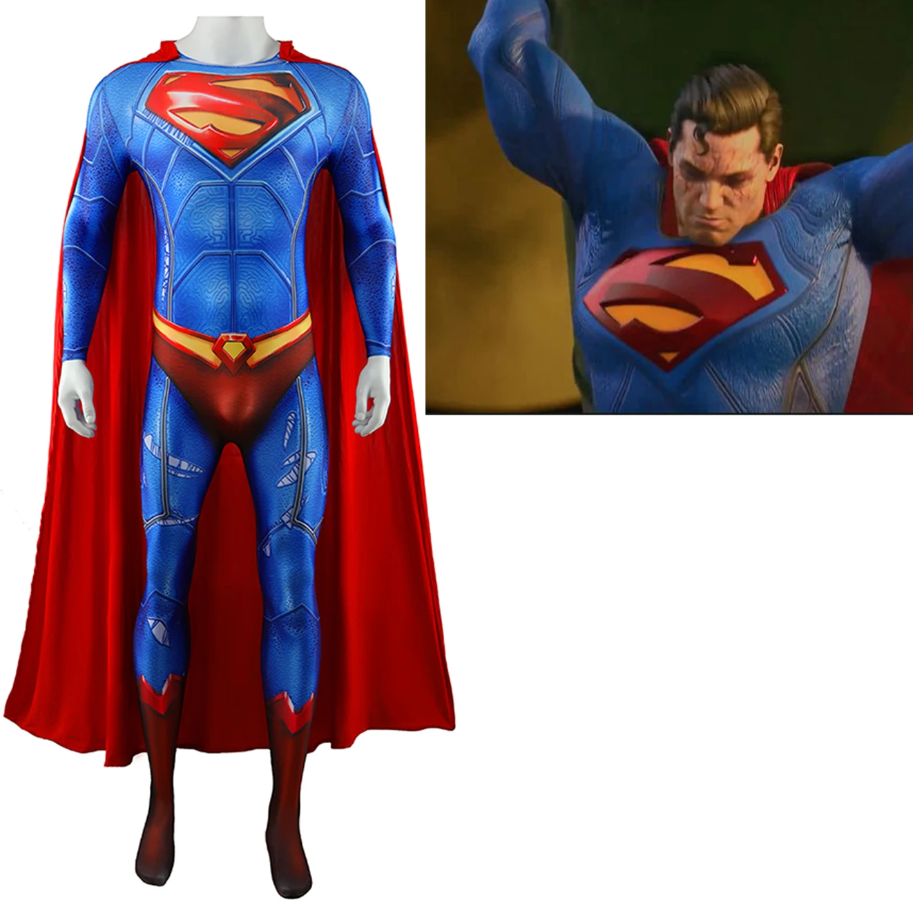 Suicide Squad Superman Cosplay Superhero 3D Printed Zentai Body Superman Clark Kent Spandex Outfit Cosplay Costume Di Halloween
