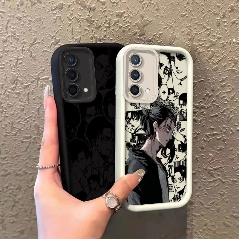 Attack On Titan Anime Per Reno X5 X3 10 8T 7Z 6 5 Pro Plus Pro 4G 5G Liquid Eye Ladder Phone Case