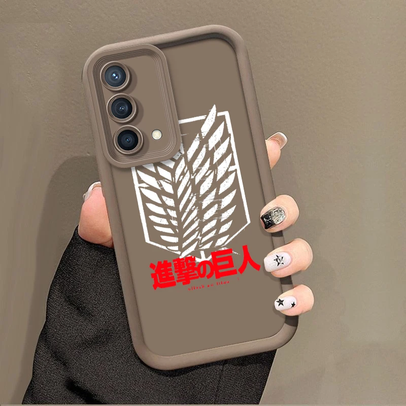Attack On Titan Logo Per Reno X5 X3 10 8T 7Z 6 5 Pro Plus Pro 4G 5G Liquid Eye Ladder Phone Case