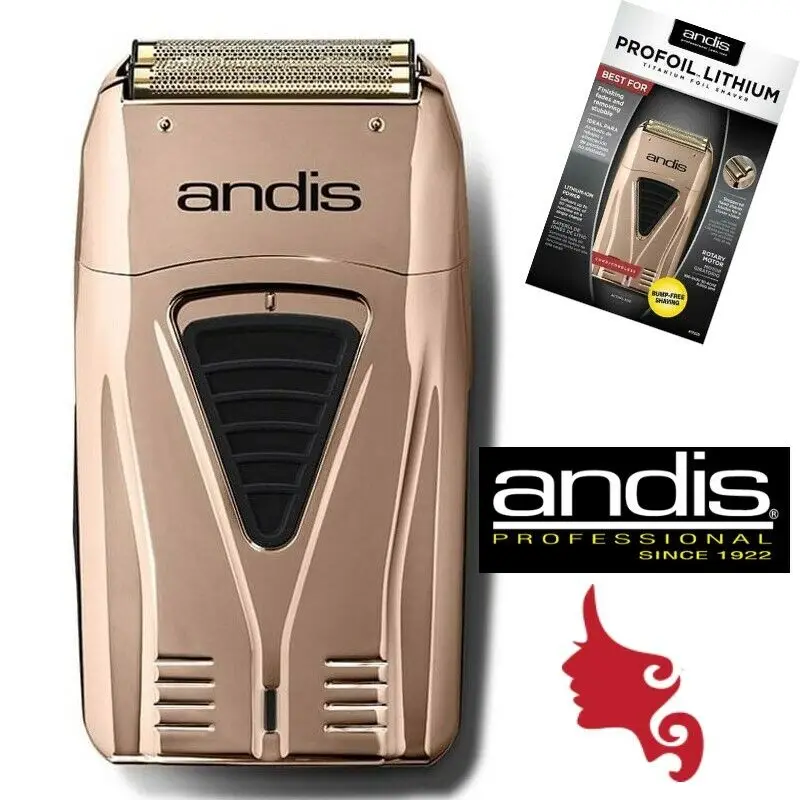 Original Andis 17225 Chrome Copper Profoil Lithium Pro Foil Shaver /Hair Clipper Limited Edition Per Regali Da Uomo