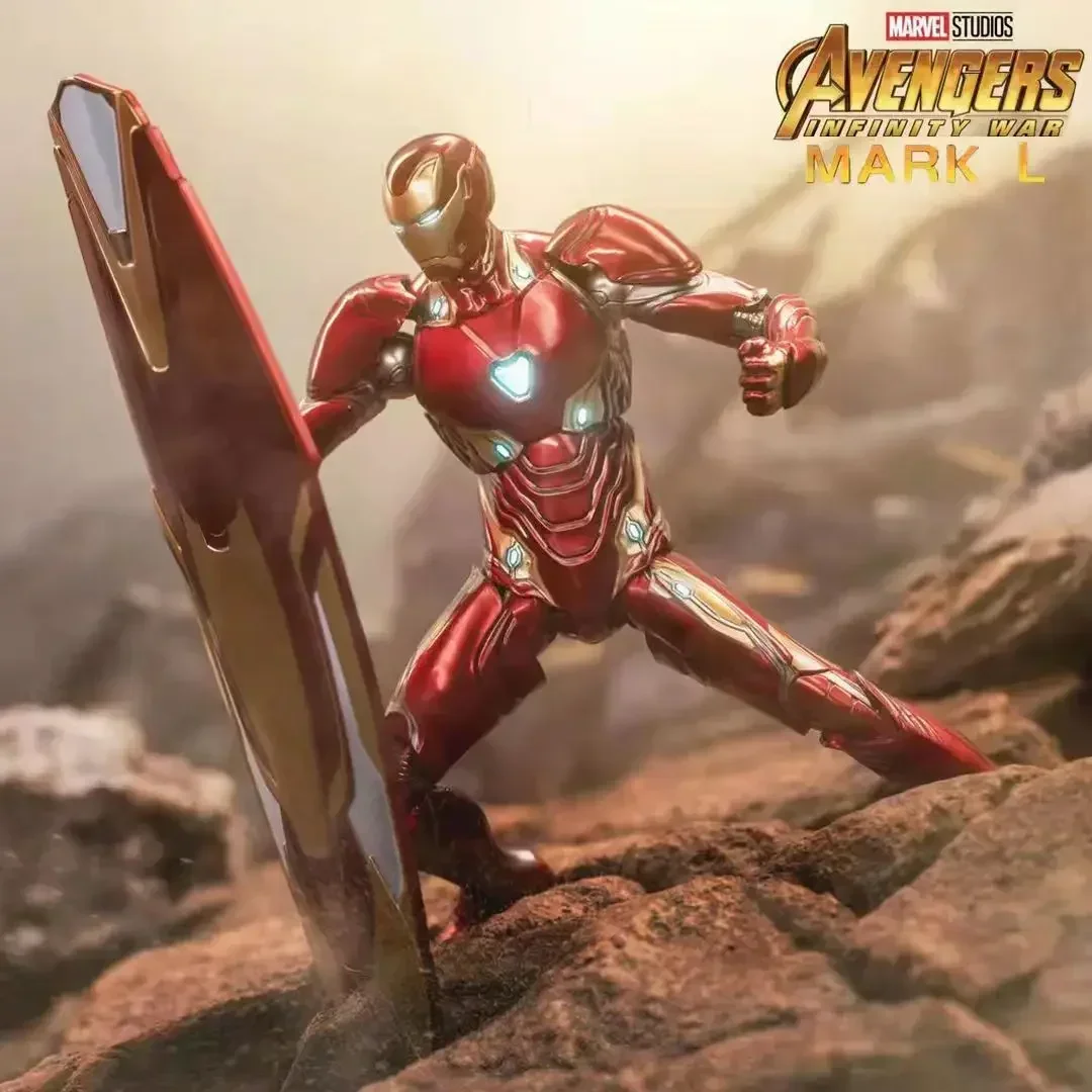 Marvel The Avengers Iron Man Figure Mk50 Genuine Nano Battle Armor Mark Deluxe Edition Action Model Toys Ornaments