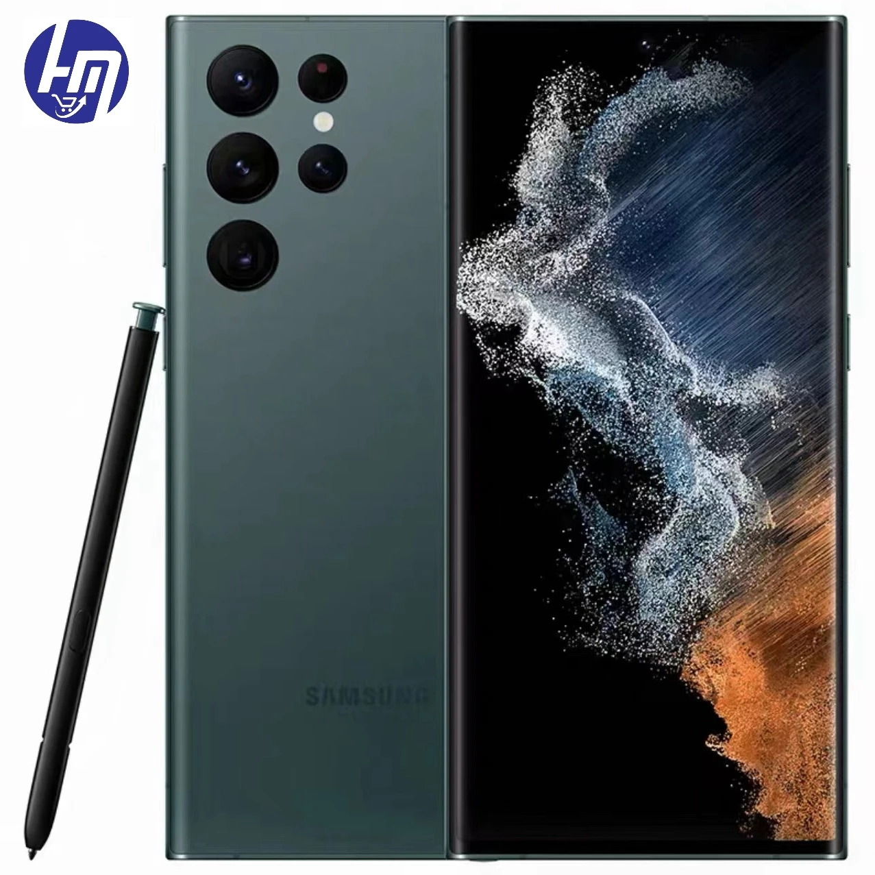 Originale Samsung Galaxy S22 Ultra 6.8 "5G S908U1 Ram 8Gb Rom 128Gb Amoled Snapdragon 108Mp Nfc S22U Sbloccato Cellulare
