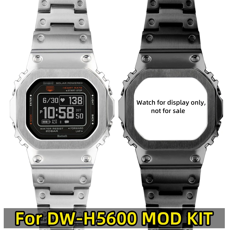 Jiyawei Dw-H5600 Mod Kit Per Casio Dw H5600 Custodia Cinturino G-Shock Dwh5600 Cinturino In Metallo Custodia Bracciale Cinturino In Acciaio Inossidabi