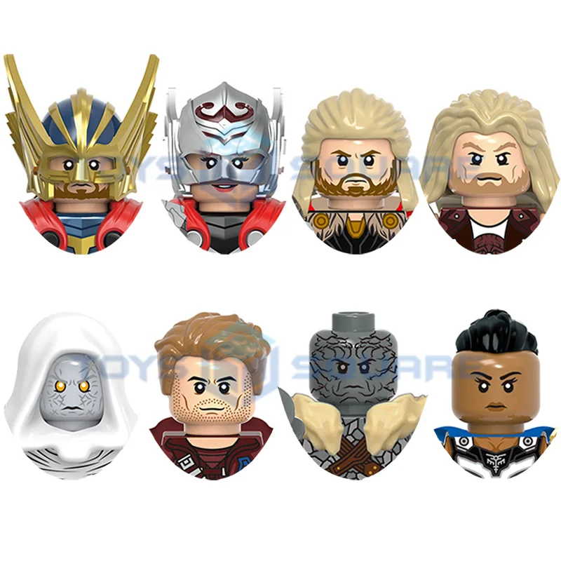 The Mighty Thor Jane Foster Star Lord Korg Valkyrie Gorr God Butcher Model Blocks Moc Bricks Set Regali Giocattoli Per Bambini X0339